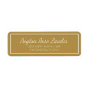 Search for cream return address labels Gold