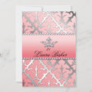 Recherche de damask sweet 16 invitations Moderne