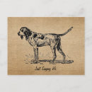 Search for dog with bird postcards Hound