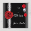 Search for red black and white birthday invitations Rose