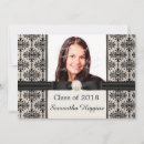 Search for damask graduation invitations Commencement
