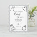 Search for fun bridal shower invitations Heart