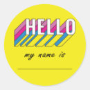 Search for hello my name is tag stickers Minimal