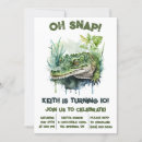 Search for alligator party invitations Blue