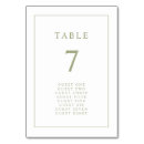 Search for guest names and table cards Formal