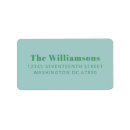 Search for aqua return address labels Modern