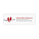 Search for bird on a branch return address labels Nature