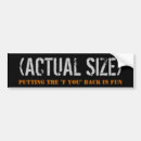 Search for size bumper stickers Actual