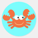Search for cute underwater cartoon stickers Crab