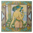 Search for alphonse mucha tiles Nouveau