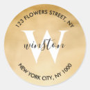 Search for gold return address labels weddings Glitter