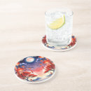 Recherche de prospérité dessous de verres Rouge
