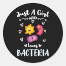 Search for microscopic stickers Bacteria
