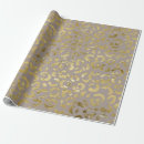 Search for gold leopard wrapping paper Cheetah