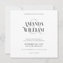 Search for monogram square wedding invitations Minimal
