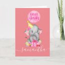 Search for safari birthday cards Elephant
