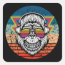 Search for cool monkey stickers Retro