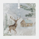 Search for watercolor ornaments Deer