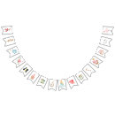 Search for tea party birthday bunting flags Mad hatter