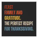 Recherche de dîner de thanksgiving posters Reconnaissant béni