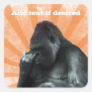 Search for funny monkey stickers Gorilla