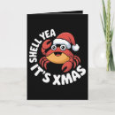 Search for funny crab cards Santa