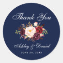 Search for blue thank you stickers Watercolor floral