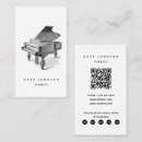 Recherche de piano vintage cartes visite Pianiste