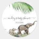Search for elephant baby shower stickers Watercolor
