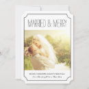 Search for classic wedding announcement cards Black and white