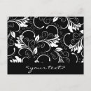 Recherche de fleurs vintage cartes postales Noir