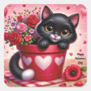 Search for valentines day cats stickers Romance