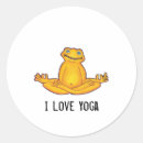Search for funny frog stickers Yoga
