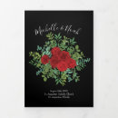 Search for black red wedding programs Floral