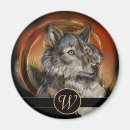 Search for monogram round magnets Animal