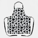 Search for black and white cow aprons Country