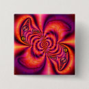 Search for fractals square buttons Decorative