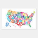 Search for usa map stickers Typography