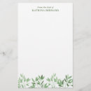 Search for greenery stationery paper Elegant