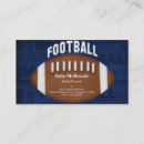 Search for football business cards Professional