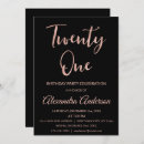 Search for foil 21st birthday invitations Pink