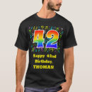 Search for 42nd birthday tshirts 42 years old