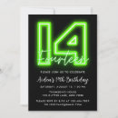 Search for 14th for boy birthday invitations Modern