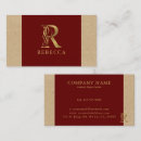 Recherche de monogramme r cartes visite Élégant