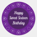 Search for cute sweet 16 stickers Simple