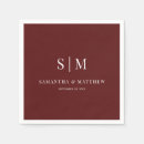 Recherche de burgundy wedding napkins Simple