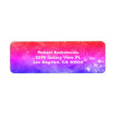 Search for blue and purple return address labels Nebula