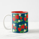 Recherche de motif fraise tasses Fleurs