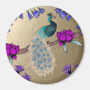 Recherche de paon magnets Fleurs