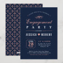 Search for coral and navy invitations Classic